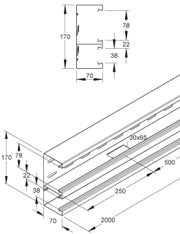 Niedax GK-Unterteil      DKU 170-78T90 C 