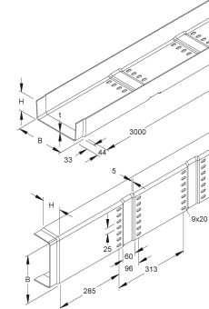 Niedax KKL80.200 Kabelrinne   KKL 80.200 