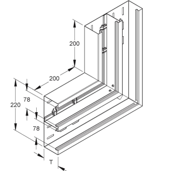 Niedax GK-Vertikaleck   DKV 220-78T70 VW 