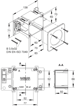 NIED CEE-Einbaudose inkl.       GDI60/70 