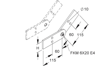 NIED GFK-Gelenkverbinder,        ULGV 53 