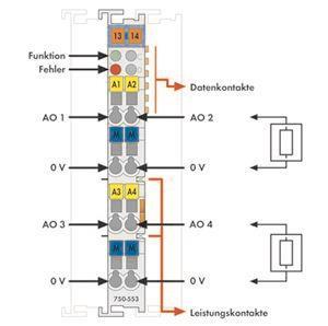 WAGO 750-553 4-Kanal-Analogausgang,0 