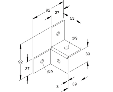 NIED Quer-Verbinder                QV 40 