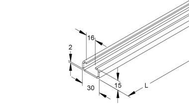 NIED Ankerschiene               2971/6SO 