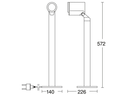 Steinel Pollerleuchte SPOT WAY M grafit 