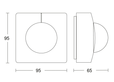 Steinel IS 3360-E COM1   Bewegungsmelder 