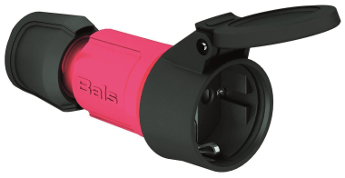 Bals Schuko Kupplung rot            7489 
