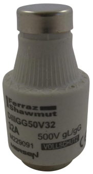 Mersen 00598.035800 DIII 32A gG schwarz 