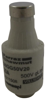 Mersen 00597.020700 DII 20A gG blau 
