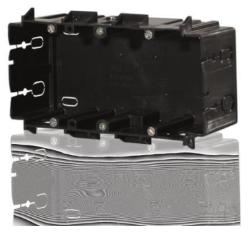 f-tronic Kabelkanaldose 2fach       E833 