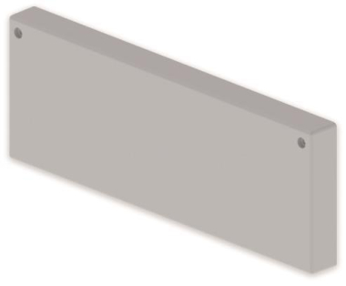Unex Endstück lichtgrau            66333 