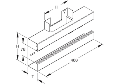 Niedax GK-T-Stk 90°     GKT 133-78T70 VW 