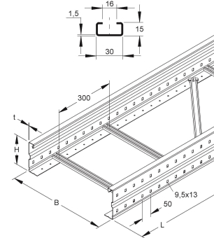 Niedax Weitspannkabell. WSL 150.200/3 E3 