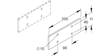 NIED GFK-Stoßverbinder           ULGH 80 