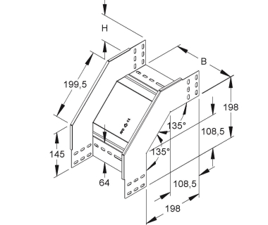 Niedax RFD85.300 Fallstück    RFD 85.300 