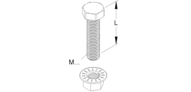 NIED Sechskantschraube          SKM12X70 