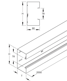 Niedax GK-Unterteil     GKU 110-78T90 VW 