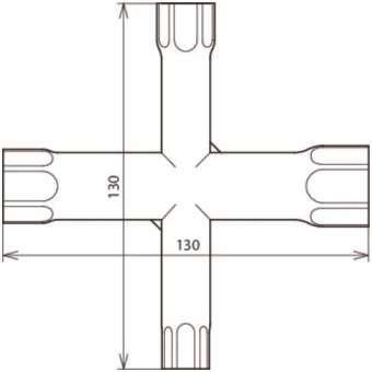 DEHN Kreuzsteckschlüssel St/la    572000 