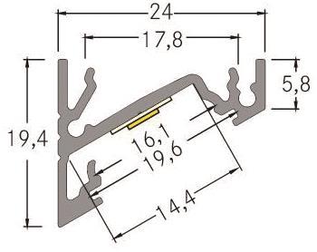 Brumberg BB-Anbau-Eckprofil,    53385262 
