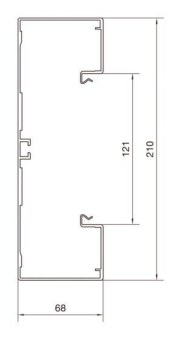 Hager Brüstungs.Unterteil BRA652101B9016 