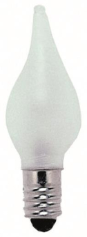 S&H Flammenkerze E10 12V 3W matt   57147 