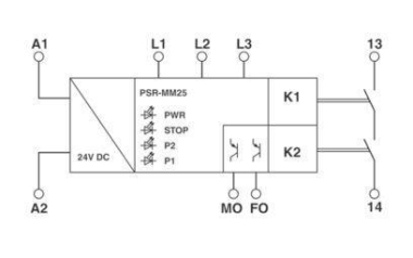 Phoenix 2702355 PSR-MM25-1NO-2DO-24DC-SC 