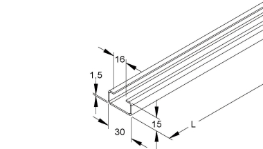 NIED Ankerschiene       2970/2 E3 