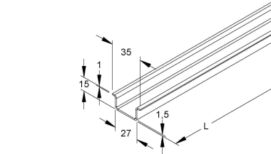 NIED Hutschiene                 2934/2GO 
