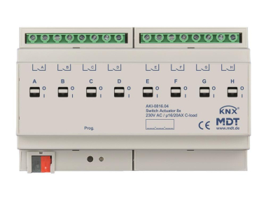 MDT Schaltaktor 8-fach 8TE REG 16/20A 