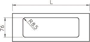 OBO D2-3 130RW Oberteil f.Geräteeinbau 