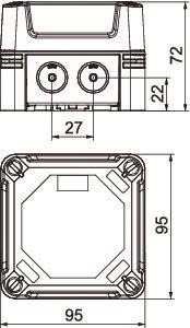 OBO X02 UT G LGR Kabelabzweigkasten 