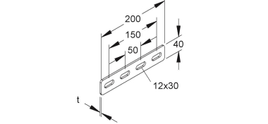 NIED Längsverbinder feuerverzinkt   VB50 