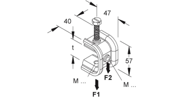 Niedax Profilkl.Anschluss PKS M6/10-40 F 