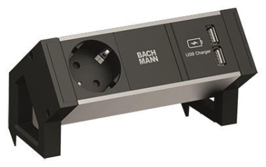 Bachmann DESK2 ALU BLACK         937.102 