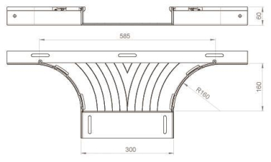 Unex T-Abzweiger lichtgrau         66328 