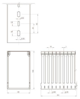Unex Verdrahtungskanal RAL7035 100.60.88 