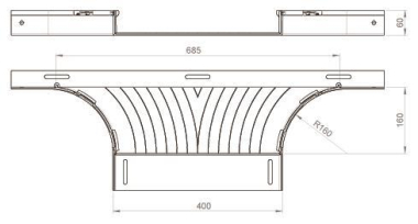 Unex T-Abzweiger lichtgrau         66428 