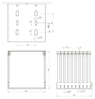 Unex VerdrahtungskanalRAL7035 100.100.88 