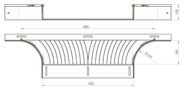 Unex T-Abzweiger lichtgrau         66648 
