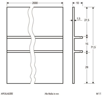 EVN Alu-Abdeckung/Blende      APESLAD200 
