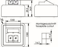 TG Modul-Aufnahme AP 80x80   H02000A0092 