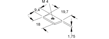 Kleinhuis Gleitmutter M4           106A4 