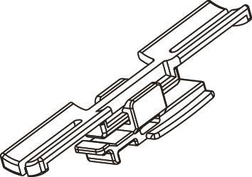 Hellermann WIC1-D-PA66-YE(1000) Clip 