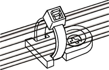 Hellermann MB2-PA66-BK(100) Befestigungs 