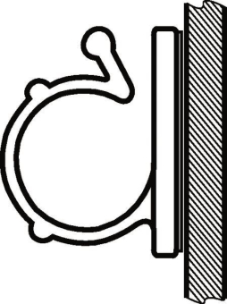 Hellermann RA13-PA66-NA(100) Klebesockel 