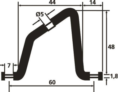 Hellermann HB5-ST-ML Delta Haltebügel 