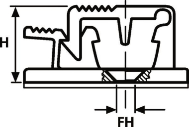 Hellermann ASI-Clip-PA66HIR-NA(500) 