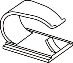 Hellermann RB8-PA66-NA(100) Klebesockel 