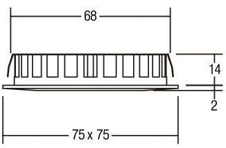 BRUM LED-Einbaudownlight IP44   12128023 