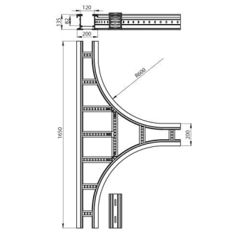 Unex T-Stück lichtgrau          67239-04 